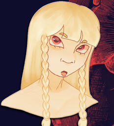 albino girl